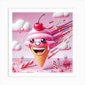 Ice Cream Cone Art Print