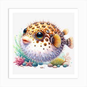 Puffer Fish 1 Art Print