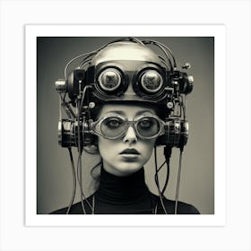 Futuristic Woman 12 Art Print