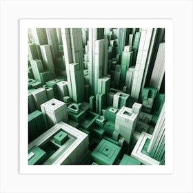 Futuristic City 21 Art Print