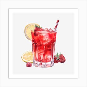 Strawberry Lemonade 3 Art Print