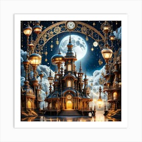 Fairy city Art Print