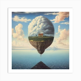 'House On A Cloud' Art Print