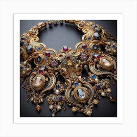 Russian Necklace Art Print