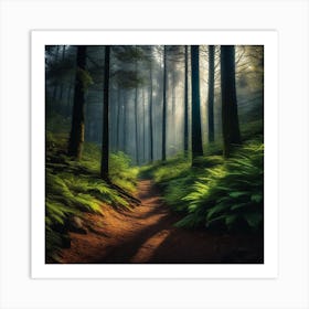 Path Through The Forest 18 Art Print