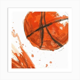 Basketball Painting Art Print