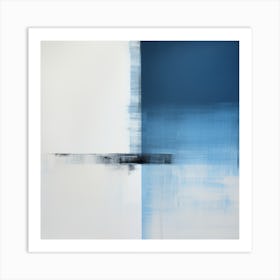Blue Square 1 Art Print