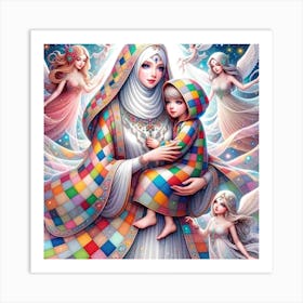 Mother's school life Art Print