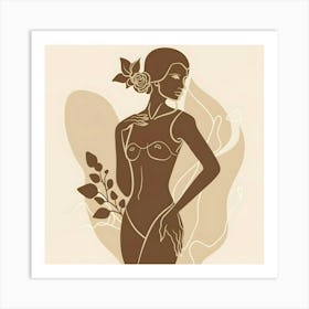 Woman In A Bikini 2 Art Print