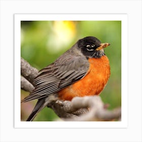 robin bird 1 Art Print