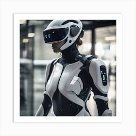 Futuristic Woman 86 Art Print