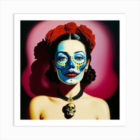 Day Of The Dead face Art Print