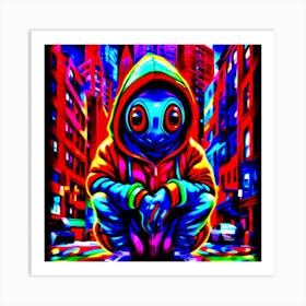 Psychedelic Street Bug Art Print