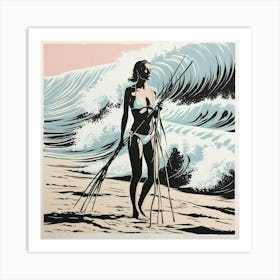 'The Beach III’ Art Print