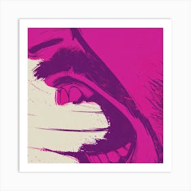 Purple Pink Screams Art Print