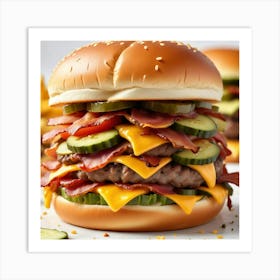 Burger Art Print