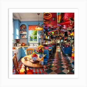 Colorful Kitchens Art Print