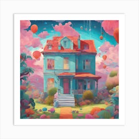 House In The Sky 1 Art Print