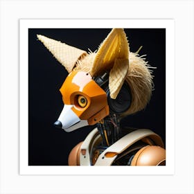 Robot Fox Art Print