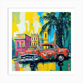 Cuba - Old Car Art Print