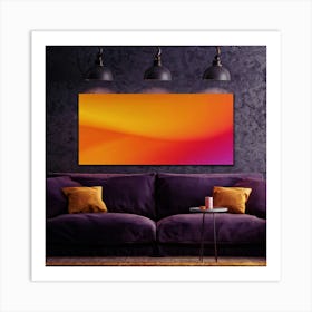 A Vibrant Digital Painting Of A Thanksgiving Themed Gradient Splash Radiating From A Corner On A Da 2 1 Art Print