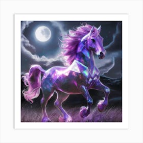 The Amethyst Stallion Art Print