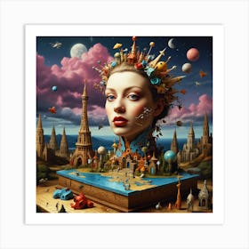 Woman With A Crown Art Print