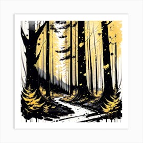 Forest Path 48 Art Print