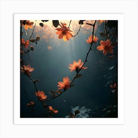 Flowers Stock Videos & Royalty-Free Footage 1 Art Print