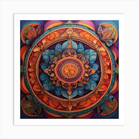 Mandala paintings art print Art Print