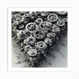 Heart Of Gears Art Print