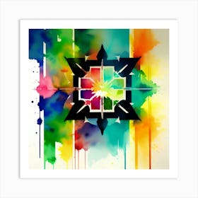 Rainbow Star 1 Art Print