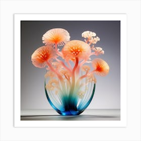 Glass Sea corals Art Print