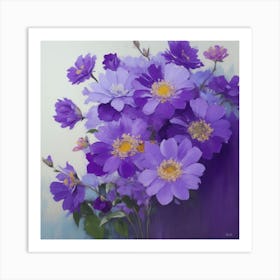 Purple Flowers Art Print