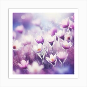 Purple Flowers Art Print