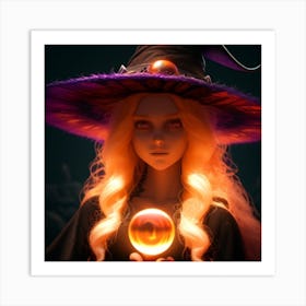 Sydney the Magical Witch Art Print