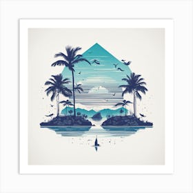 Tropical Island Art Print