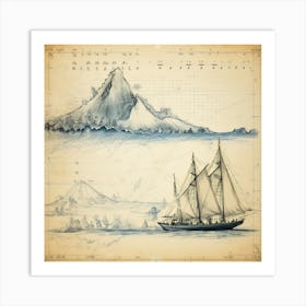 探検の航海 Voyage Of Exploration (I) Art Print