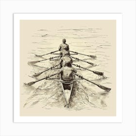 Rowing Boat Art Print