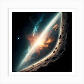 Deep Space Background Sharp And In Focus Art Print