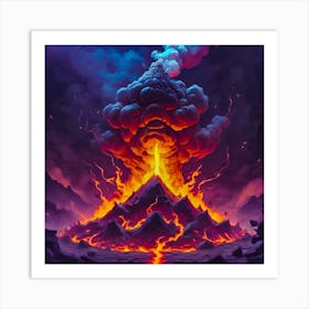 Lava Painting Art Print