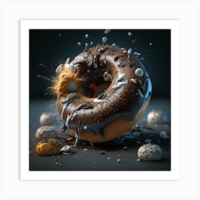 Donut Explosion Art Print