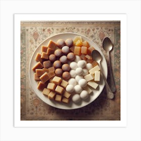 Plate Of Sweets Art Print