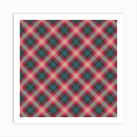 Plaid Fabric 141 Art Print