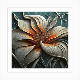 Flower Painting 4 Art Print