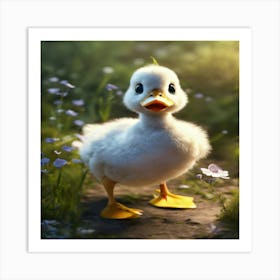 Little Duckling Art Print