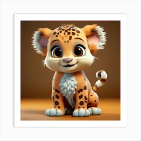 Cheetah Cub 8 Art Print