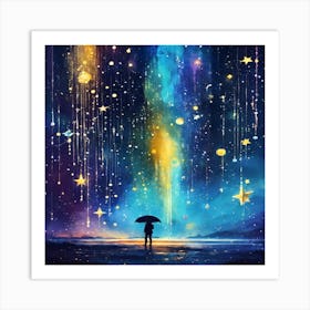 Starry Night Sky Art Print