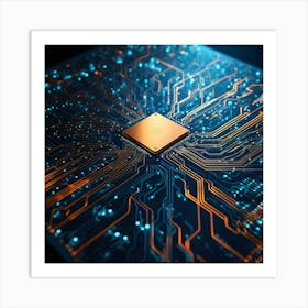 Circuit Board 29 Art Print