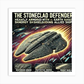 Stoneclad Defender Creating Shields Around Allies Art Print